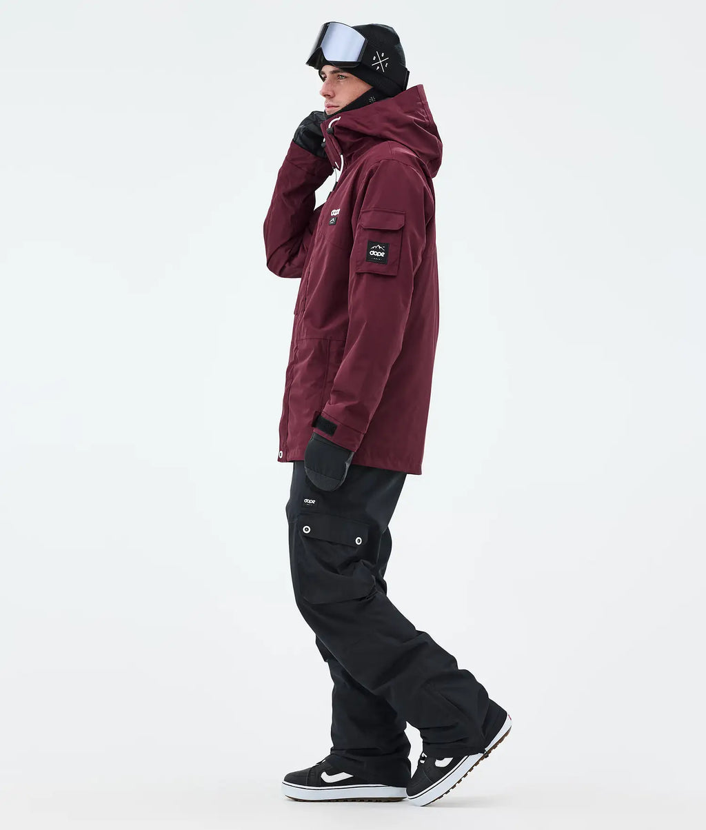 Adept Snowboardjacka Herr Burgundy