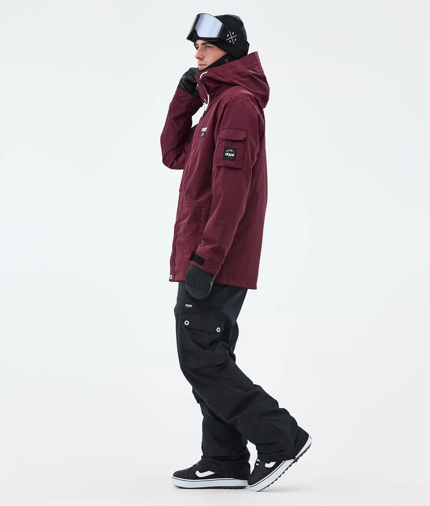 Adept Snowboardjacka Herr Burgundy