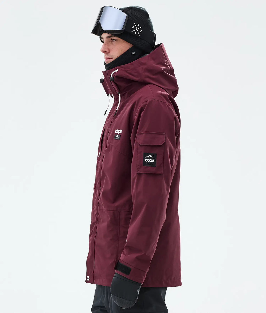 Adept Snowboardjacka Herr Burgundy