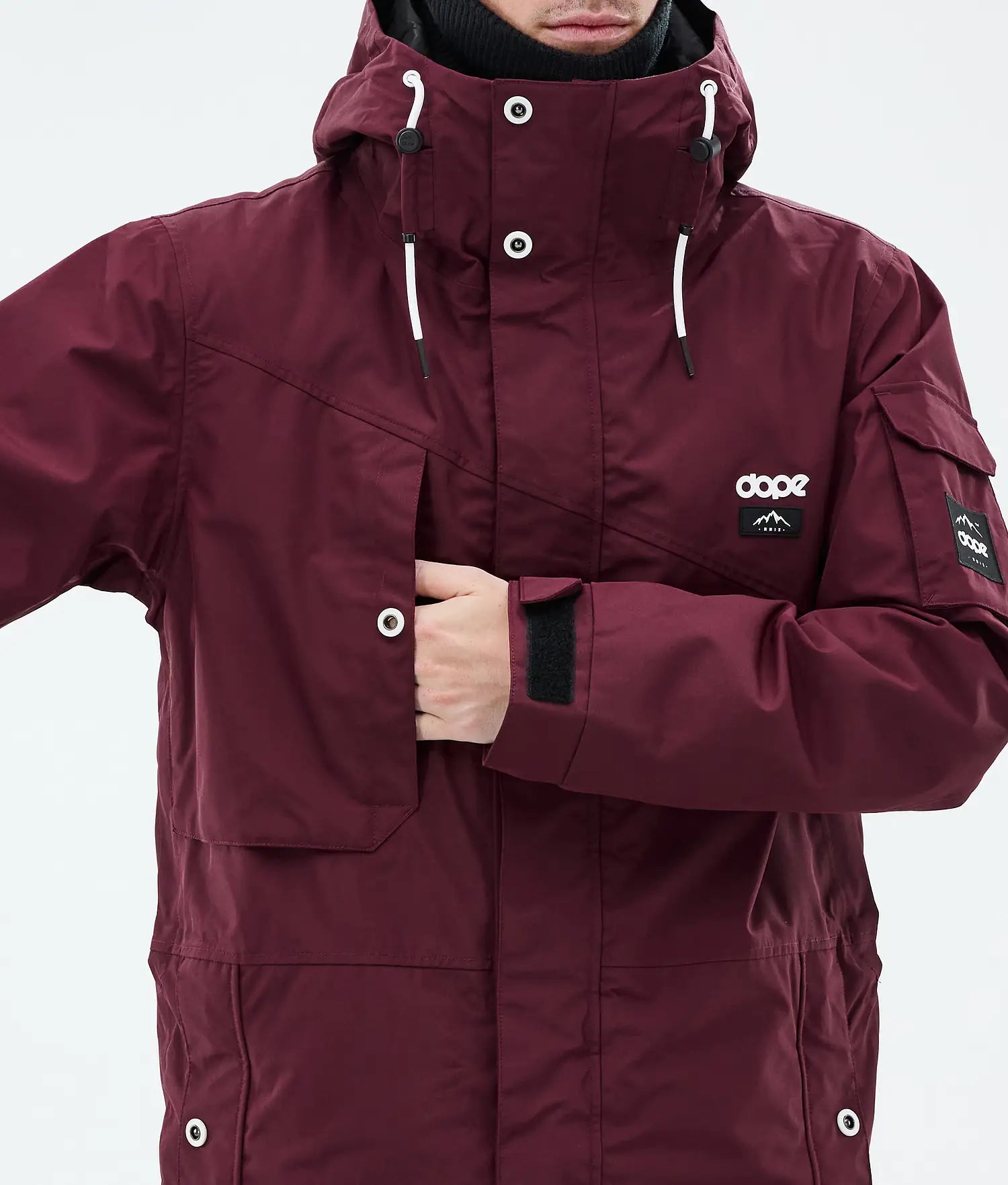 Adept Snowboardjacka Herr Burgundy