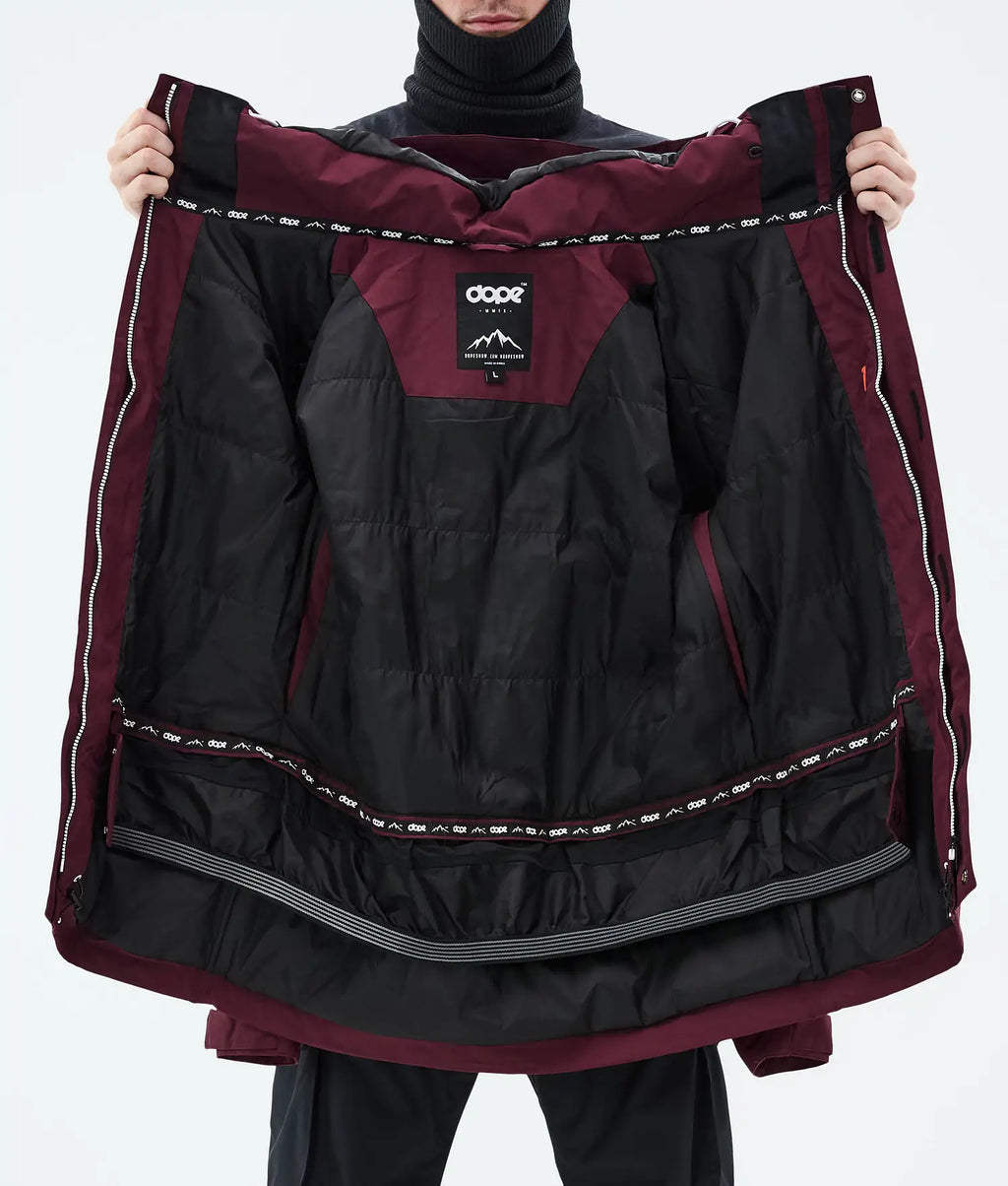 Adept Snowboardjacka Herr Burgundy