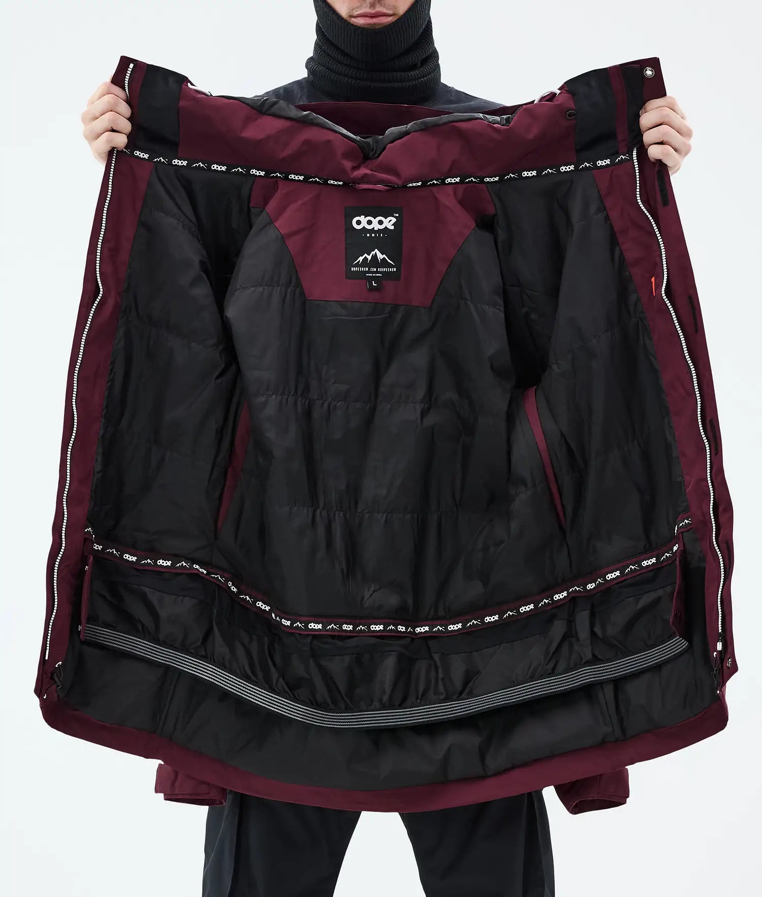 Adept Snowboardjacka Herr Burgundy