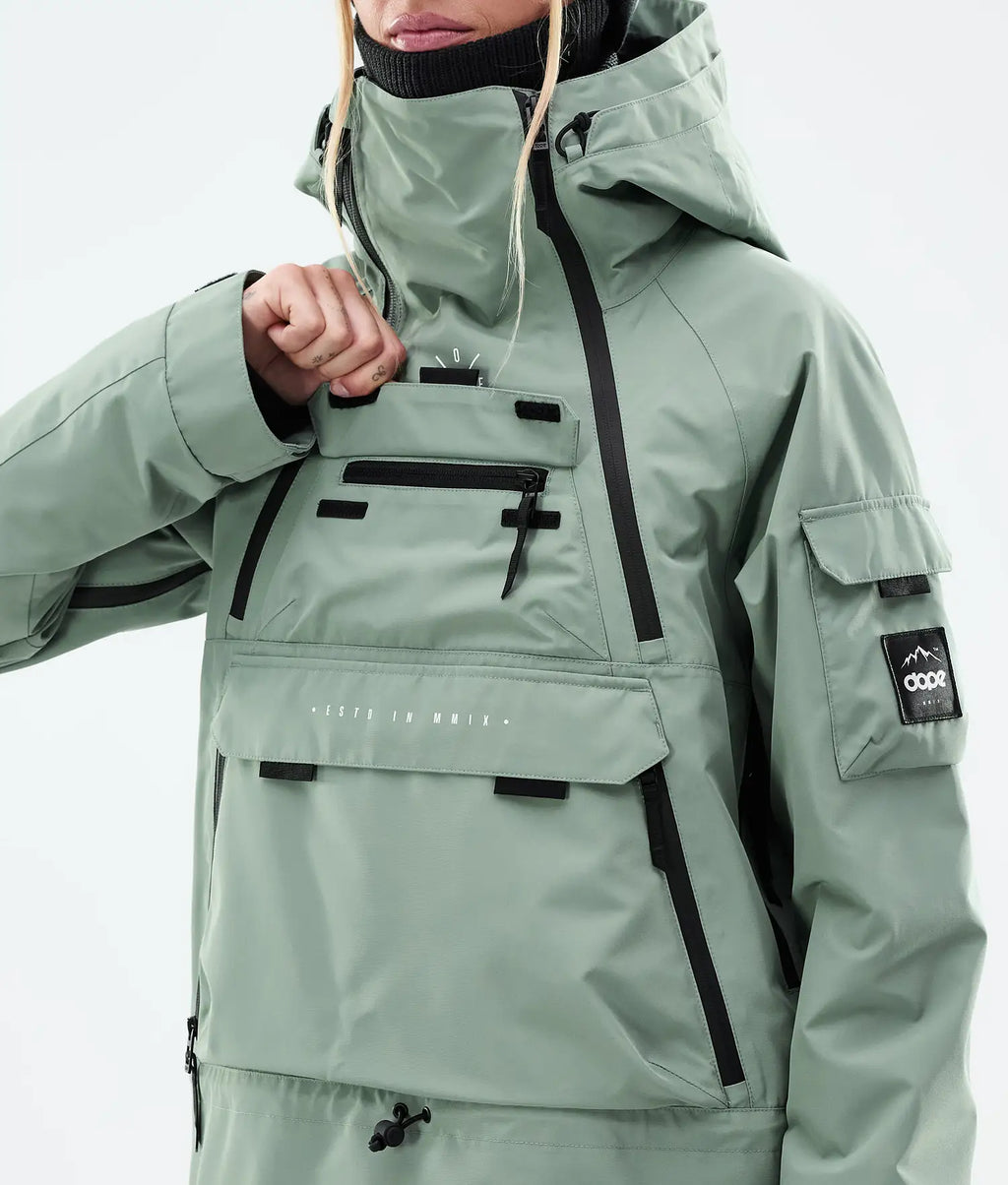 Akin W Snowboardjacka Dam Faded Green