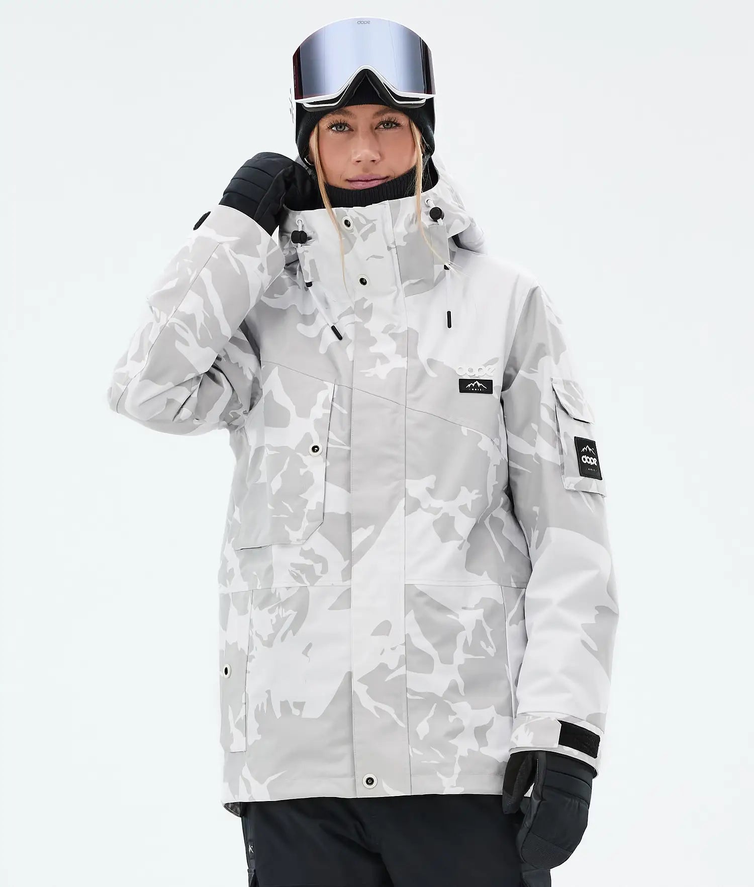 Adept W Snowboardjacka Dam Grey Camo