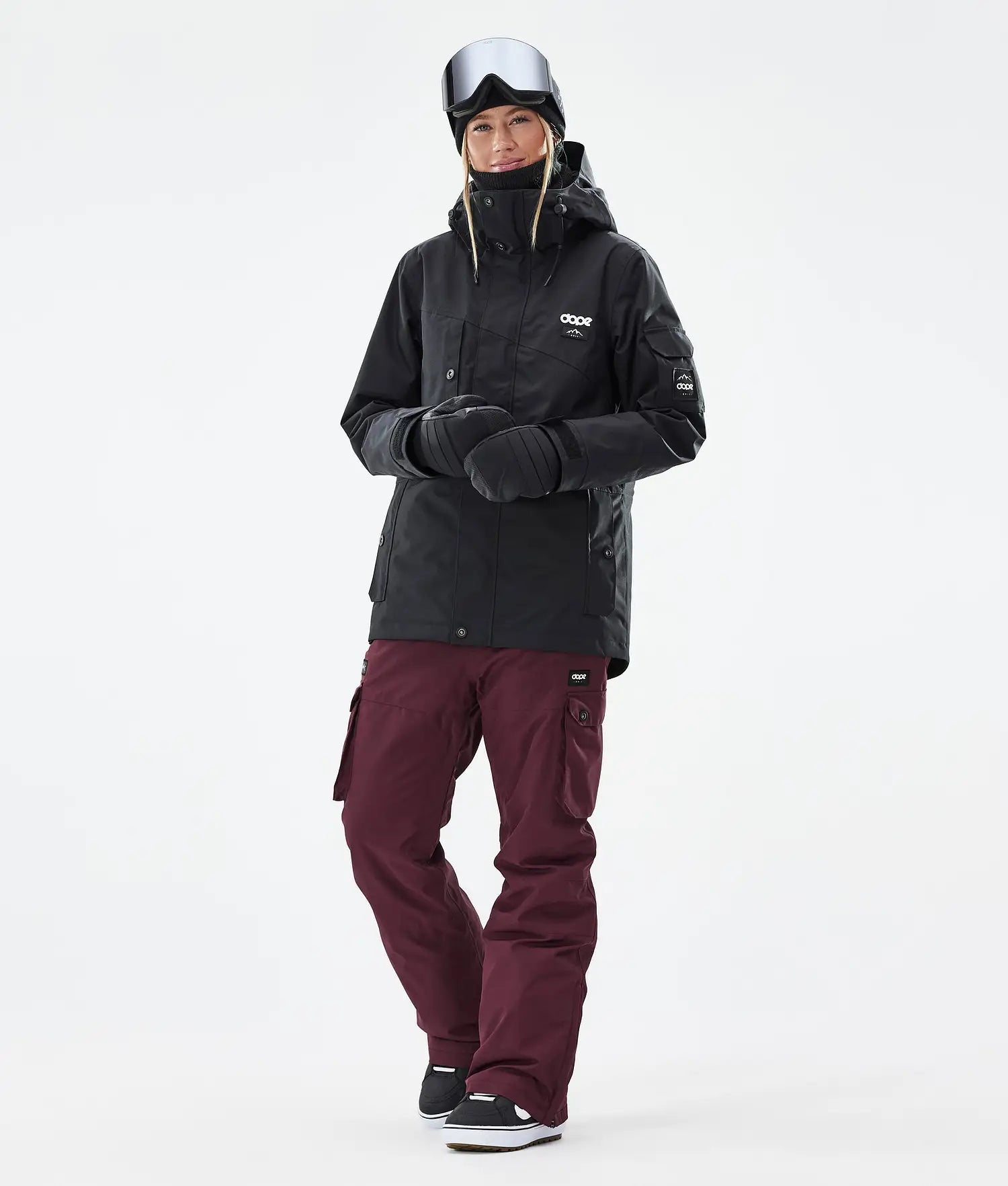 Iconic W Snowboardbyxa Dam Don Burgundy