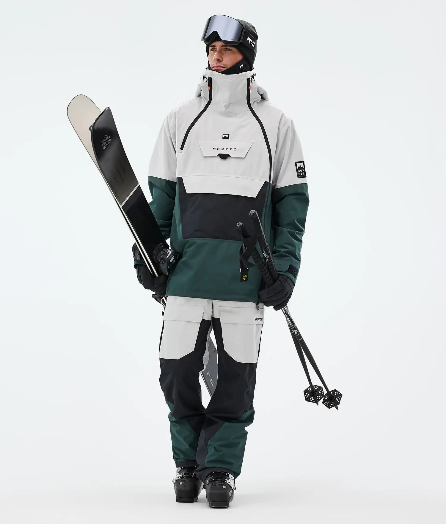 Fawk Skidbyxa Herr Light Grey/Black/Dark Atlantic