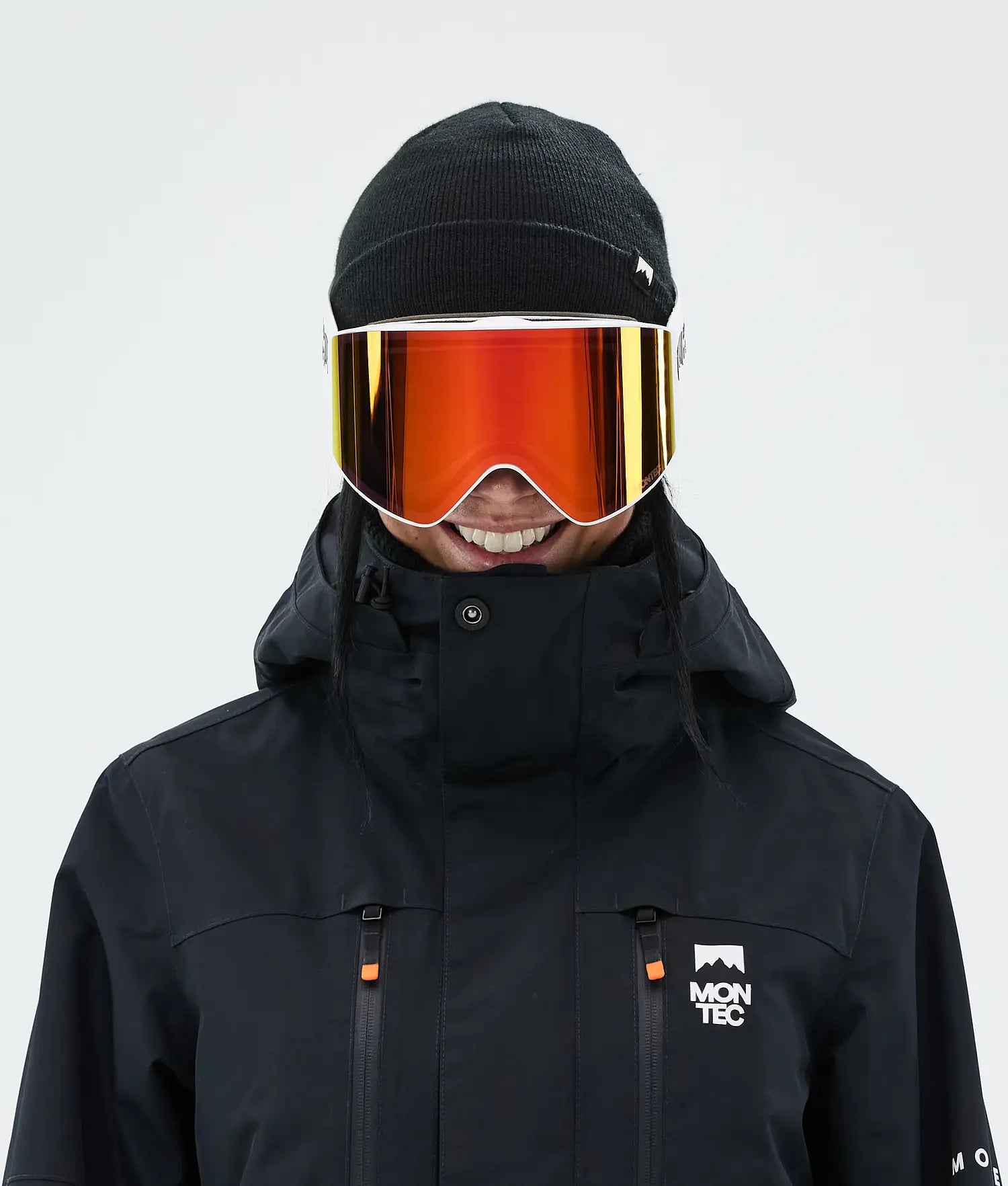 Scope Skidglasögon White W/White Ruby Red Mirror