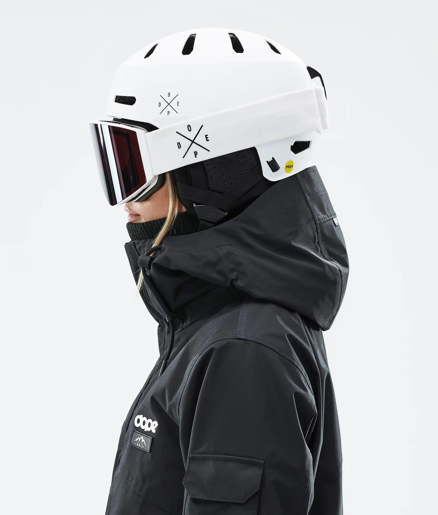 Macon 2.0 MIPS Skidhjälm X-Up Matte White w/ Black
