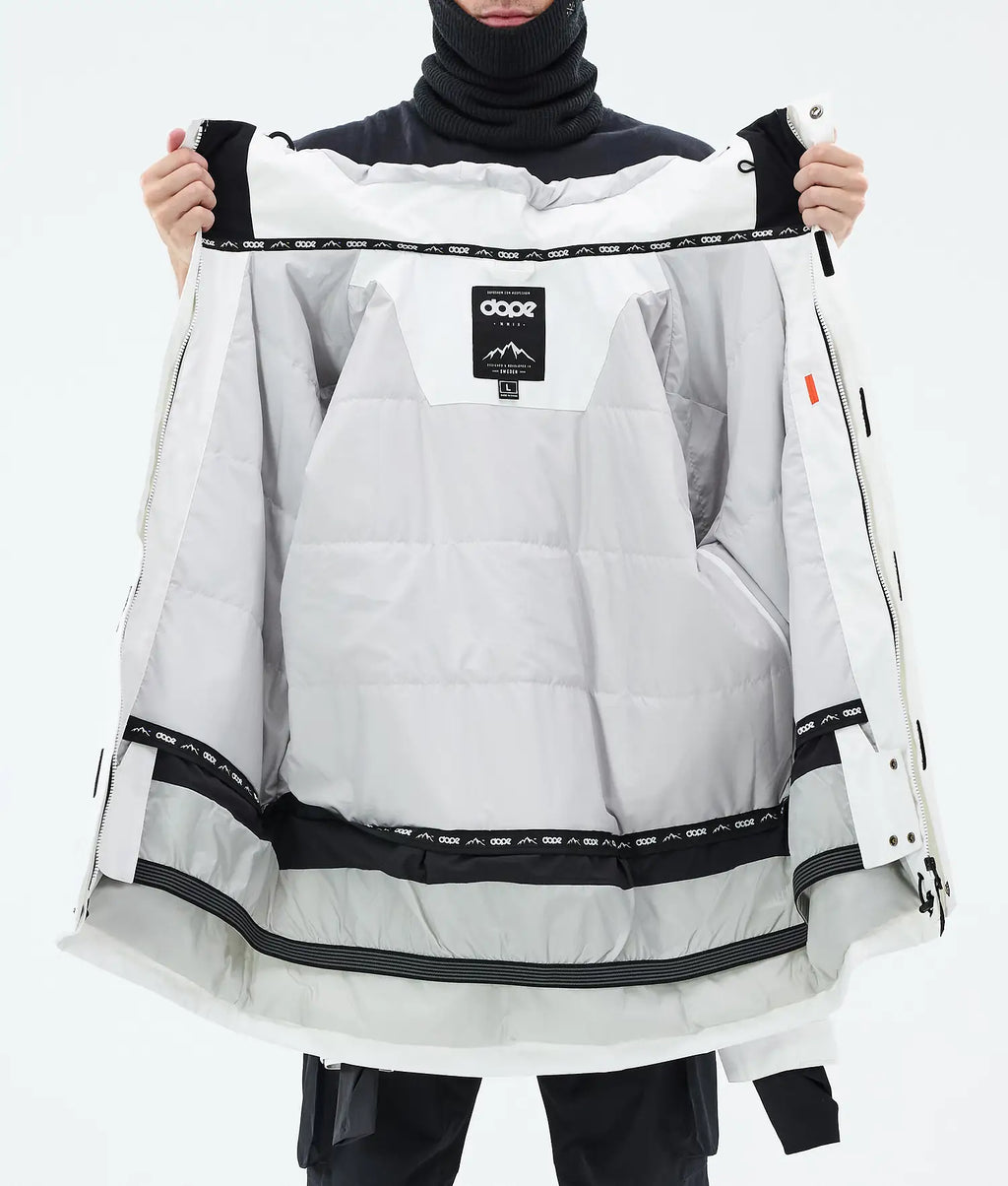 Adept Snowboardjacka Herr Whitish