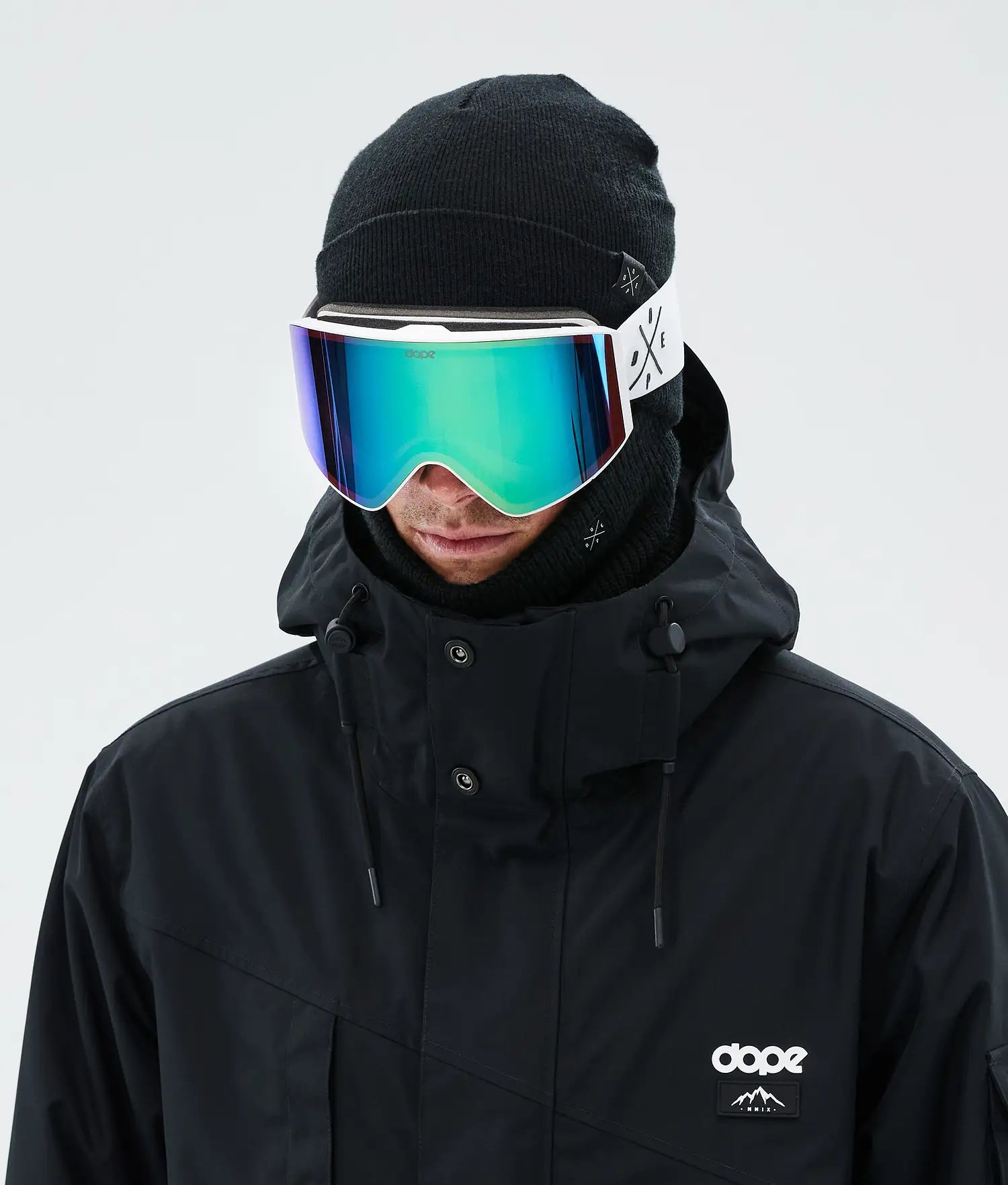 Sight Skidglasögon White/Green Mirror