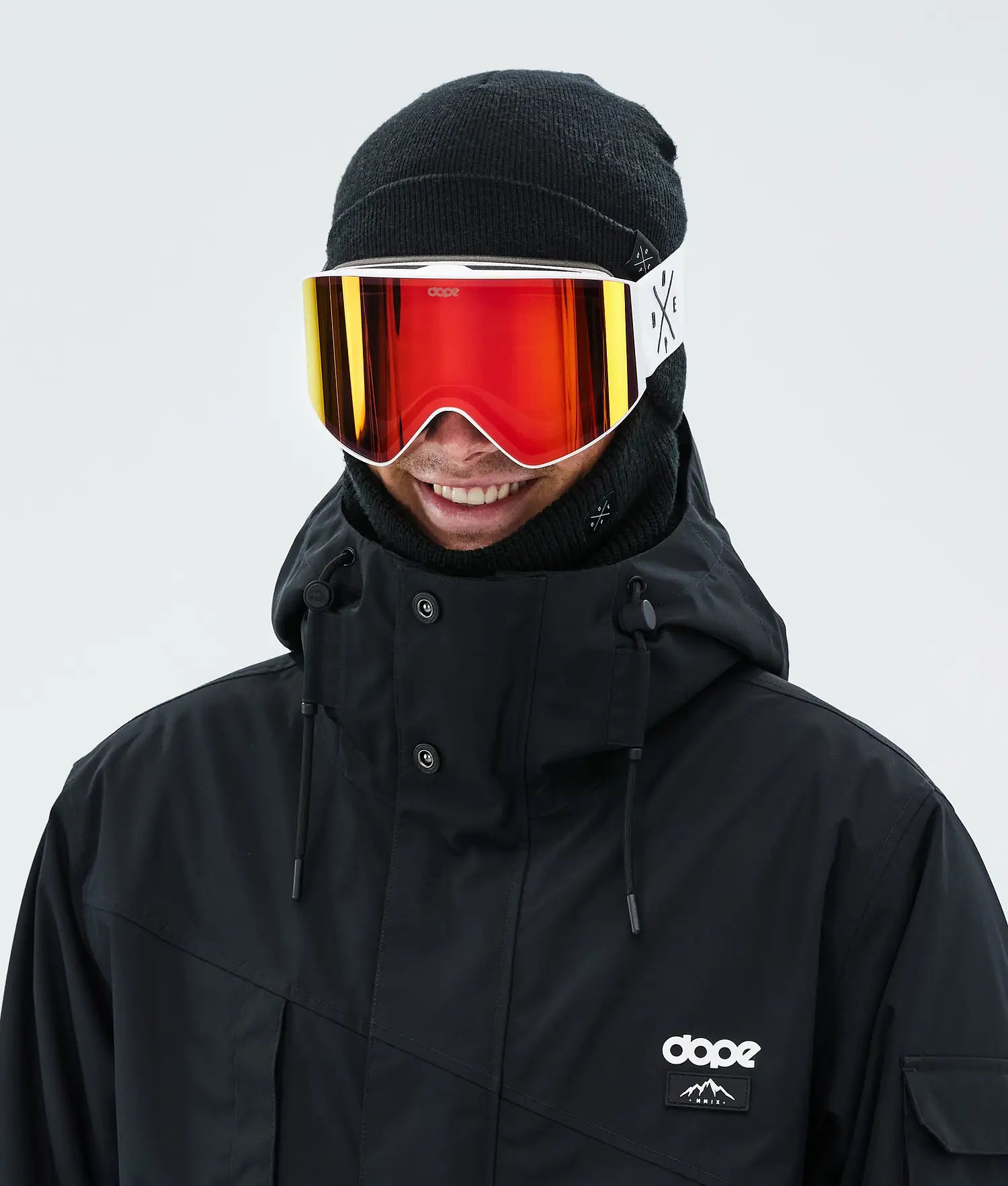 Sight Skidglasögon White/Red Mirror