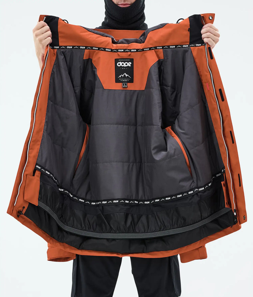 Adept Snowboardjacka Herr Burned Orange