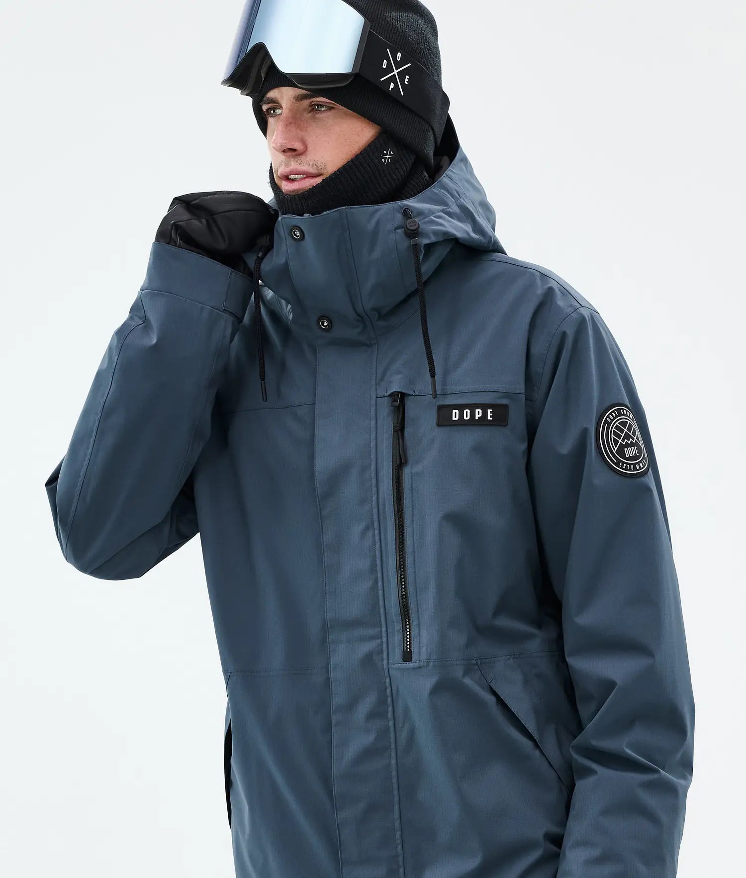 Blizzard Full Zip Snowboardjacka Herr Metal Blue