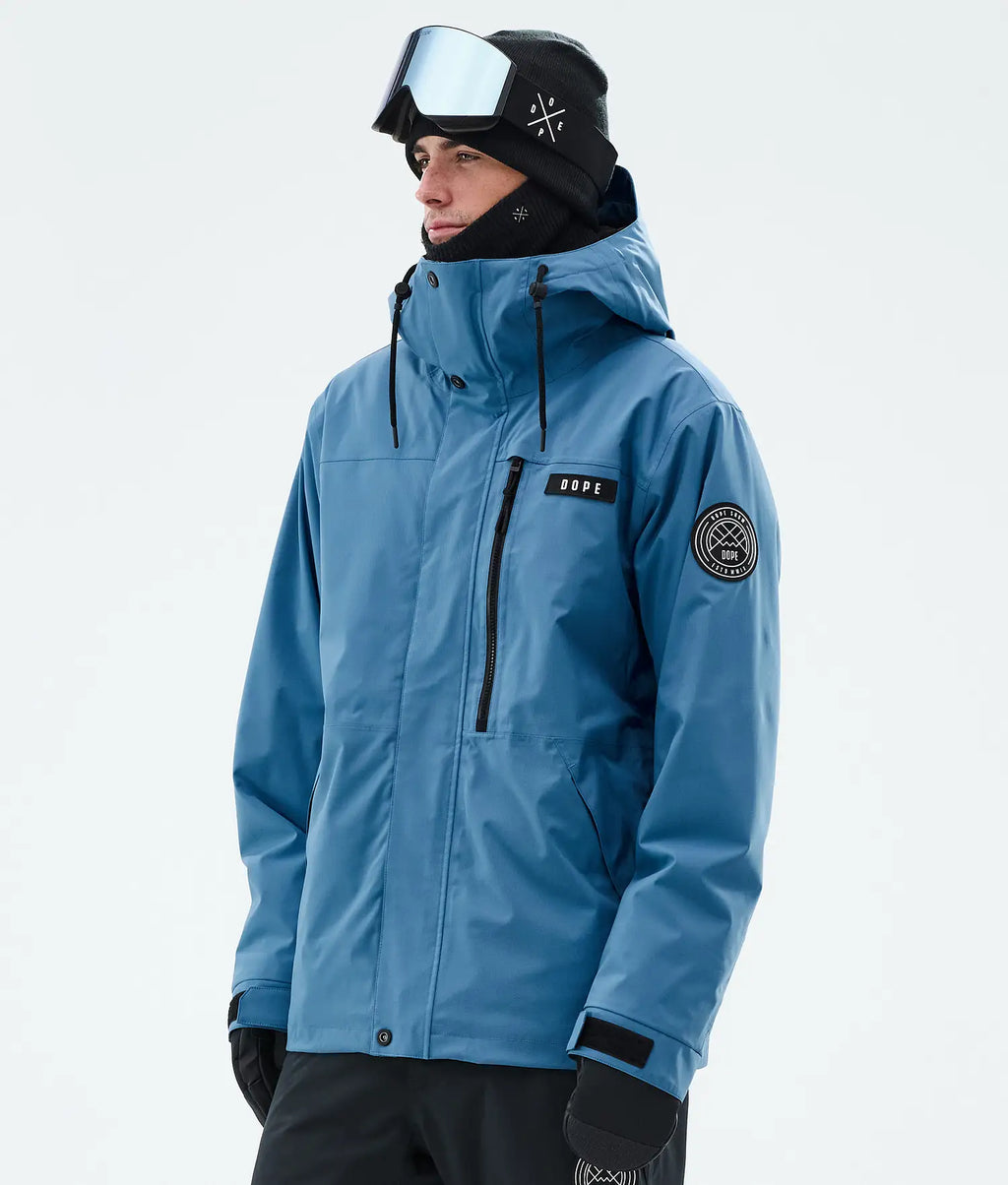 Blizzard Full Zip Snowboardjacka Herr Blue Steel