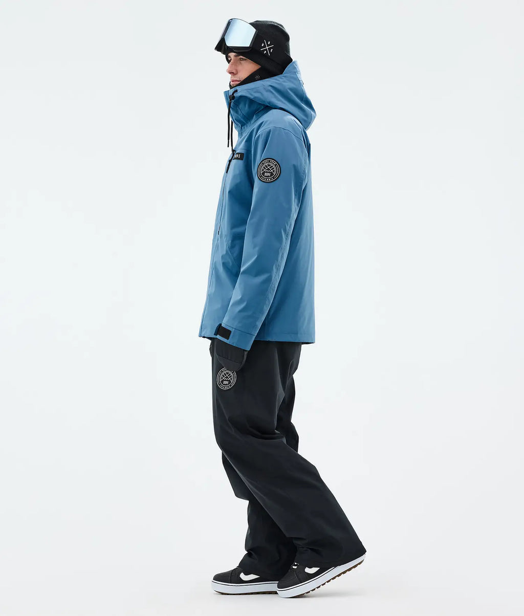 Blizzard Full Zip Snowboardjacka Herr Blue Steel