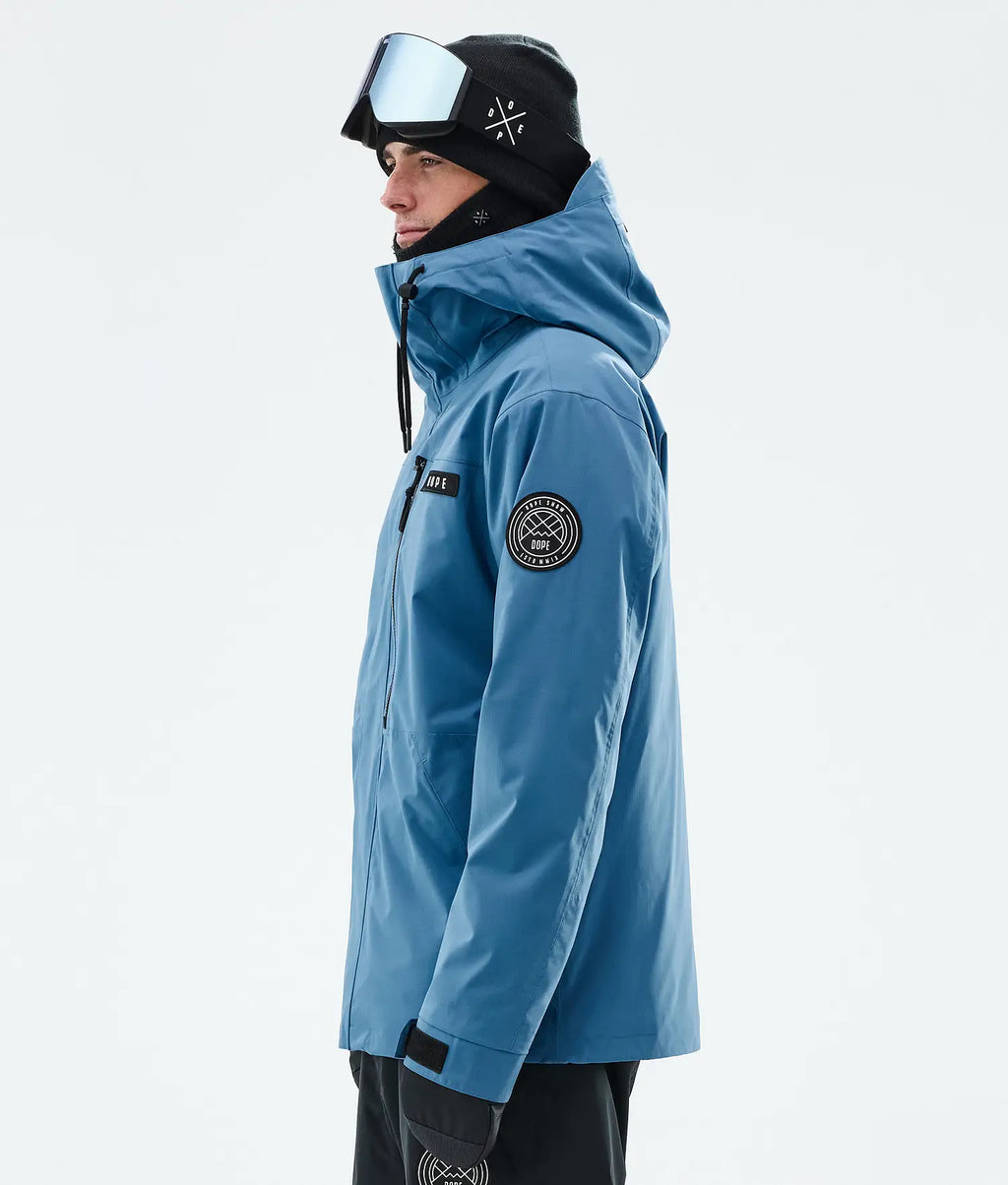 Blizzard Full Zip Snowboardjacka Herr Blue Steel
