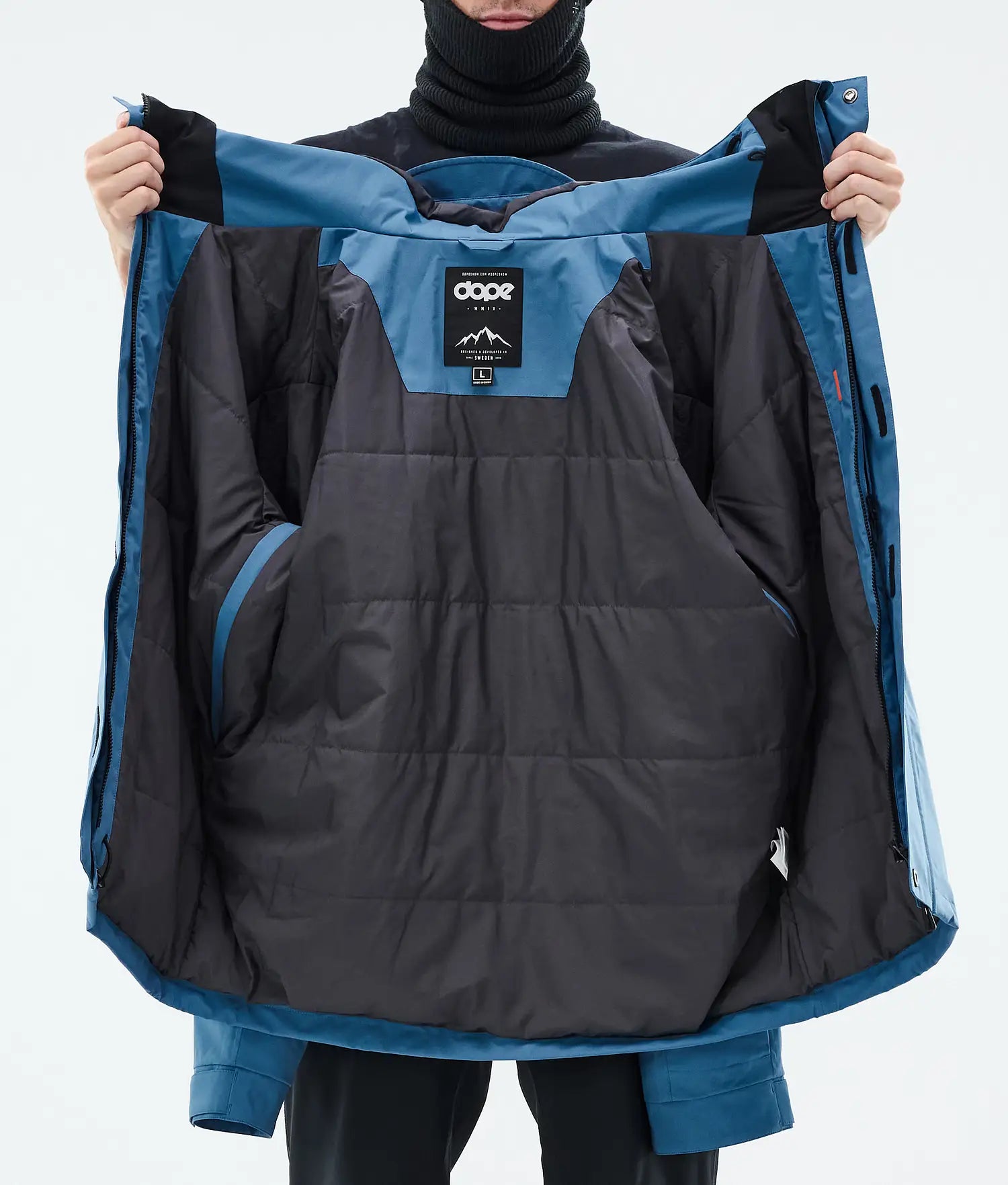 Blizzard Full Zip Snowboardjacka Herr Blue Steel