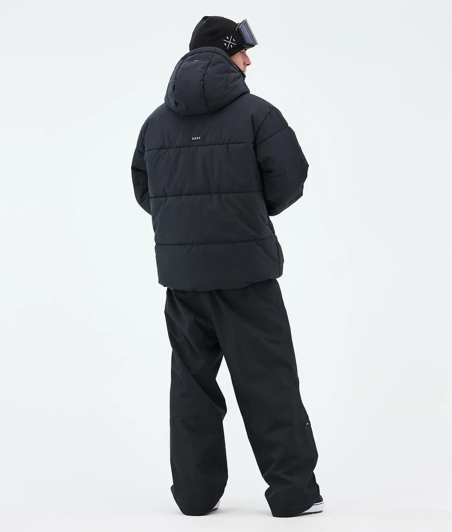 Puffer Full Zip Snowboardjacka Herr Black