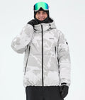 Puffer Full Zip Snowboardjacka Herr Grey Camo