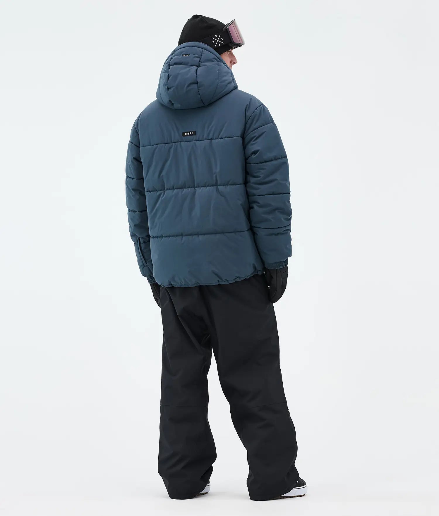 Puffer Full Zip Snowboardjacka Herr Metal Blue