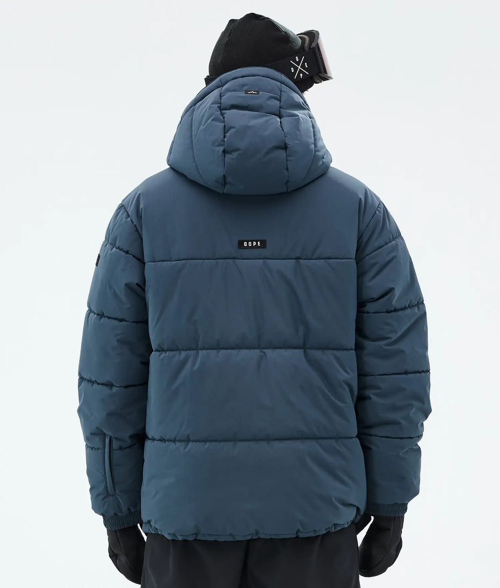 Puffer Full Zip Snowboardjacka Herr Metal Blue
