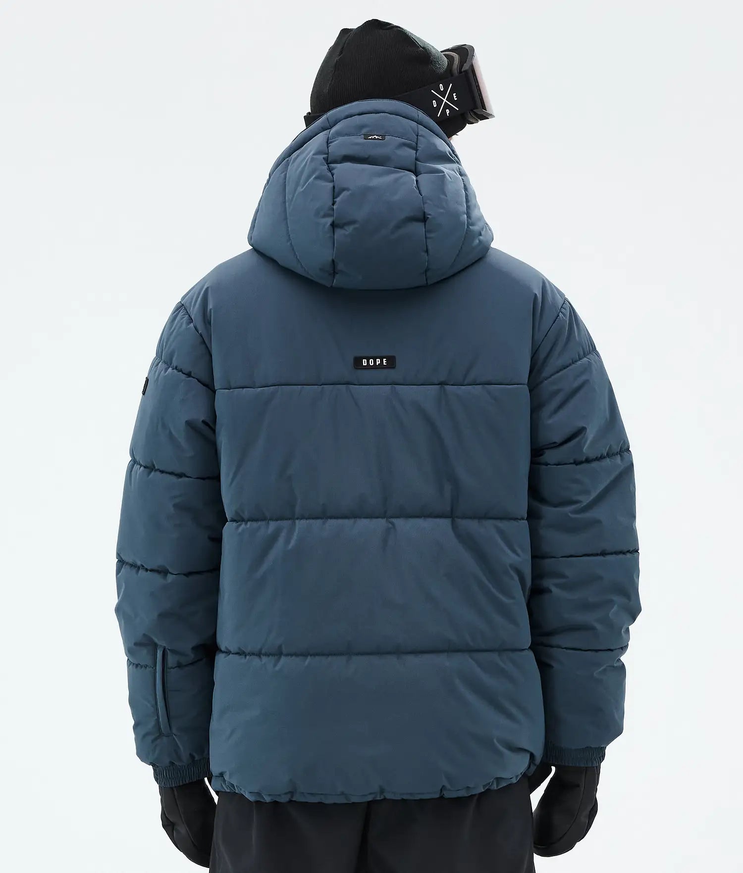 Puffer Full Zip Snowboardjacka Herr Metal Blue