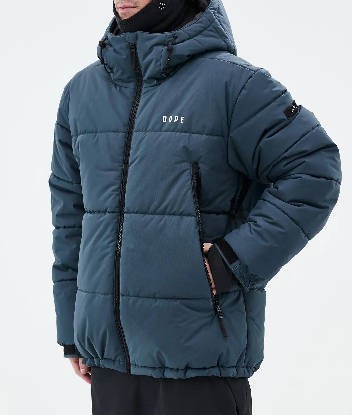 Puffer Full Zip Snowboardjacka Herr Metal Blue